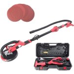 Arebos ponceuse  bras ponceuse girafe 750 w 225 mm bras tlescopique prime systme d?aspiration intgr ...