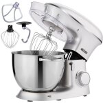 Arebos robot ptissier professionnel 1500w argent robot de cuisine multifonction xxl bol dacier inoxydable ...