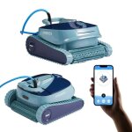 Arebos robot de piscine automatique poolrunner pour piscines jusqu max. 50 m aspirateur de piscine ...
