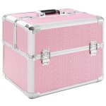 Arebos valise maquillage professionnelle ? aluminium l�ger 34l compartiments modulables verrouillage ...