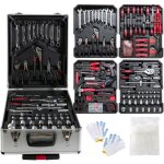 Arebos valise  outils set doutils 1200 pices valise  roulettes ou valise de transport avec valise ...
