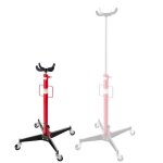 Arebos crics de levage vrin de fosse hydraulique en acier 500 kg rglable en hauteur de 105  185 cm ...