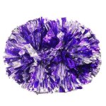 Argent mélangé violet - 30 cm - bouquet de pompons de pom - pom girl accessoires de danse de club grand ... Argent mélangé violet - 30 cm - bouquet de pompons de pom - pom girl accessoires de danse de club grand ...