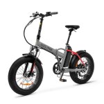 Argento ar - bi - 220008 mini max pliable e - bike adulte unisexe grigio mat / rosso 250w gris