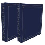 Ariane lot de 2 classeurs bleu 400 pochettes 10x15