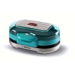 Machine  hamburger - ariete - 205 hamburger maker party time - 1200 w - 2 compartiments - plaques antiadhsiv ...