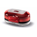 Machine  hamburger - ariete - 205 hamburger maker party time - 1200 w - plaques antiadhsives - rouge ...