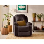 Armand - fauteuil relax �lectrique en simili - marron