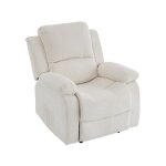Armand - fauteuil relax électrique en velours côtelé - beige Armand - fauteuil relax électrique en velours côtelé - beige