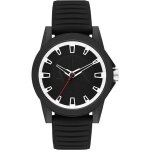 Armani exchange - montre hommes - quartz - analogique - bracelet caoutchouc noir - ax2520