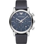 Armani montre homme ar1736 bracelet cuir bleu