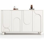 Armoire (120�35�71cm) armoire de rangement pour salle � manger et salon buffet avec rangement anti - ...