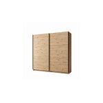 Armoire 2 portes coulissantes 200 cm - chne - collection arsala