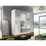 Armoire atlanta 123 - mobilier1. fr - blanc - glissement - 180x215x58cm