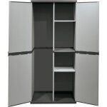 Armoire  balais haute - plastique - extrieur et jardin - industriel - loft - mat - gris - 168cm - 68cm ...