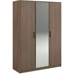 Armoire de chambre - azuka - orme torr�fi� - 3 portes - style contemporain - 139 x 52 x 197 cm