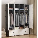 Armoire de chambrecube de rangementpenderie portablediy 20 cubes5 tages