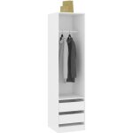 Armoire de chambre garde - robe avec tiroirs blanc - style Élégance chic Armoire de chambre garde - robe avec tiroirs blanc - style Élégance chic