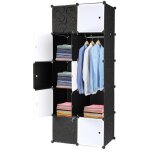 Armoire de chambre penderie 10 cubes modulable meuble etag�res de rangement pour v�tements - chaussures ...