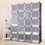 Armoire de chambre royalbell®20 - cube avec porte meuble de rangement penderie modulable - noir - adulte ... Armoire de chambre royalbell®20 - cube avec porte meuble de rangement penderie modulable - noir - adulte ...
