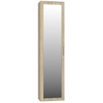 Armoire chambre 1 porte duo szafka sonoma 50x35x180 cm ch�ne / porte blanche avec miroir