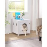 Armoire � chats meubles de liti�re cach�s salle deau en bois pour chats pour salon chambre blanc