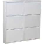 Armoire à chaussures pisa 6 pli métal - dynamic24 - blanc - 24 paires - meuble d?entrée Armoire à chaussures pisa 6 pli métal - dynamic24 - blanc - 24 paires - meuble d?entrée