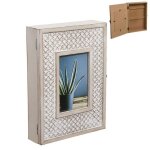 Armoire a cle - boite a cle mural bois marron 28 cm couleur: marron 291429clm Armoire a cle - boite a cle mural bois marron 28 cm couleur: marron 291429clm