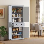Armoire de cuisine buffet cuisine multi - rangements �tag�res r�glables 4 portes grand tiroir 762 x 402 ...