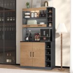 Armoire de cuisine avec �clairage led et trous pour c�bles evryae