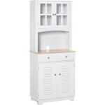 Homcom - buffet - bois - 68x39x170cm - blanc