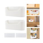 Armoires de cuisine porte boîte de rangement2 pièces adhésive boîte de rangement murale multifonctionnel ... Armoires de cuisine porte boîte de rangement2 pièces adhésive boîte de rangement murale multifonctionnel ...