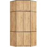 Armoire dangle avec surmeuble akord s100 ch�ne craft 100 cm 6 portes 100x50x235 cm