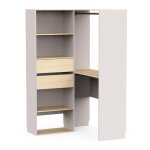 Armoire dressing dangle modulable couleur ch�ne clair / beige - largeur 1186 x profondeur 1216 x hauteur ...