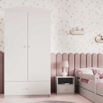 Armoire enfant 2 portes et 1 tiroir - nuage
