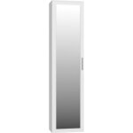 Atara armoire d?entrée avec grand miroir 180x50x35 cm deux étagères + porte - cintres à l?intérieur meubles ... Atara armoire d?entrée avec grand miroir 180x50x35 cm deux étagères + porte - cintres à l?intérieur meubles ...