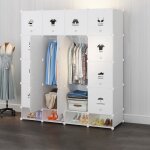 Armoires etag�res plastiques - penderie plastiques meuble rangement 16 cubes modulables + 4 cubes chaussures ...