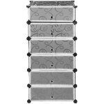 Armoires etagres plastiques - penderie plastiques meuble rangement 6 cubes