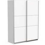Armoire ghost - d�cor blanc mat - 2 portes coulissantes - l. 148 x p. 599 x h. 203 cm - demeyere