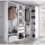 Armoire grande onyok dmora en bois m�lamin� blanc 84. 5x205h cm