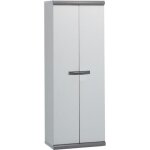 Armoire haute de jardin résine coimbra 2 gardiun 625x39x169 cm gris 2 portes 3 Étagères Armoire haute de jardin résine coimbra 2 gardiun 625x39x169 cm gris 2 portes 3 Étagères