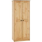 Armoire barrio en pin massif style mexicain penderie pour vtements avec 2 portes finition teinte / ...