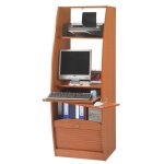 Armoire informatique - style contemporain - décor merisier - l 60 cm Armoire informatique - style contemporain - décor merisier - l 60 cm
