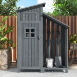 Armoire de jardin avec �tag�res et rangement floragrace