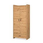 Armoire - klups - littlesky by amelia oak - 2 portes - marron - bois - moderne Armoire - klups - littlesky by amelia oak - 2 portes - marron - bois - moderne