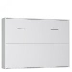 Armoire lit horizontale escamotable strada - v2 blanc mat couchage 160 * 200 cm. Armoire lit horizontale escamotable strada - v2 blanc mat couchage 160 * 200 cm.