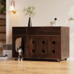 Armoire pour liti�re de chatmaison pour chat avec plateau � sable amoviblesans liti�re