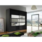 Armoire - mobilier1. fr - atlanta 101 - portes glissement - noir