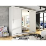 Armoire - mobilier1. fr - atlanta 122 - glissement - blanc