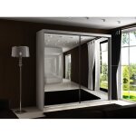 Armoire - mobilier1. fr - dover 106 - glissement - led - blanc